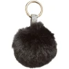 Online Gifi Porte-clé pompon en fausse fourrure uni avec starss