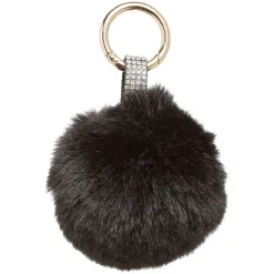 Online Gifi Porte-clé pompon en fausse fourrure uni avec starss