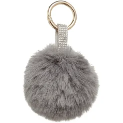Online Gifi Porte-clé pompon en fausse fourrure uni avec starss