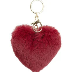 Online Gifi Porte clé pompon forme coeur L11xH8cm