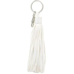 Sale Gifi Porte-clé pompon forme embrase blanc