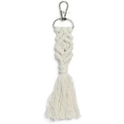 Best Gifi Porte clé pompon macramé avec mousqueton - 3 coloris