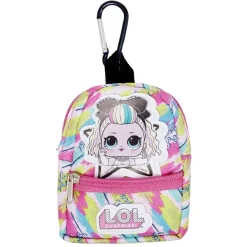 Clearance Gifi Porte clé sac à dos LOL avec accessoires papeterie L6xH10cm