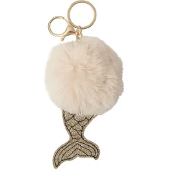Online Gifi Porte clés sirène en boule de peluche