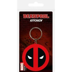 Hot Gifi Porte clé tête Deadpool noir et rouge H8cm