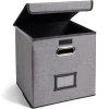 Hot Gifi Porte document Box Cube textile 31x29x31cm