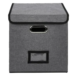Hot Gifi Porte document Box Cube textile 31x29x31cm