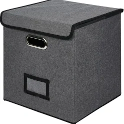 Hot Gifi Porte document Box Cube textile 31x29x31cm