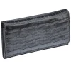 Best Gifi Portefeuille rectangulaire femme effet croco avec fermeture rabat