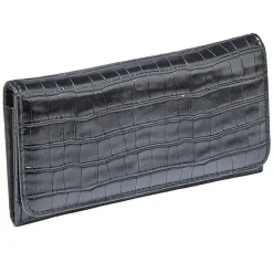 Best Gifi Portefeuille rectangulaire femme effet croco avec fermeture rabat