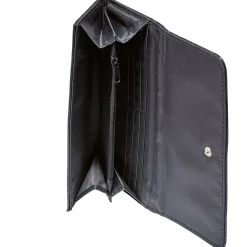 Best Gifi Portefeuille rectangulaire femme effet croco avec fermeture rabat