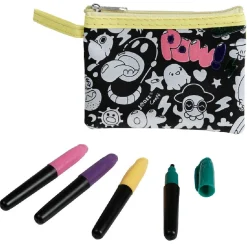Hot Gifi Porte monnaie à colorier + 4 feutres