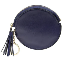 Online Gifi Porte monnaie rond simili avec fermeture pompon