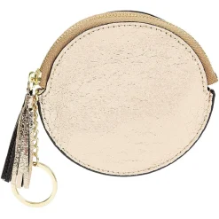 Online Gifi Porte monnaie rond simili avec fermeture pompon
