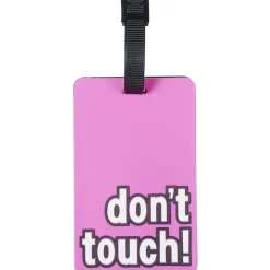 Discount Gifi Porte étiquette pour bagage pvc message Don't touch