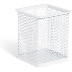 Pot à crayon métal mesh noir ou blanc 8x8cm*Gifi Best