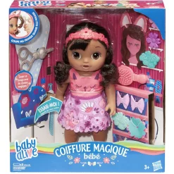 Gifi Jeux D'Imagination Et D'Imitation<Poupée Baby alive noire à coiffer avec accessoires