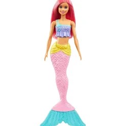 Gifi Jeux D'Imagination Et D'Imitation<Poupée Barbie sirène nageoire et cheveux roses