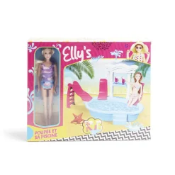 Gifi Poupée Elly avec accessoires piscine