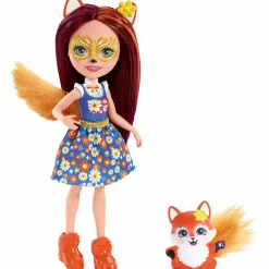 Gifi Jeux D'Imagination Et D'Imitation<Poupée renard Enchantimals et son petit animal