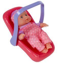 Gifi Poupon avec siège auto rose et violet