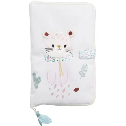 Gifi Eveil<Protège carnet de santé motif guépard 26x17.5 cm