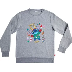 Clearance Gifi Pull de Noël Disney Stitch gris - Taille M