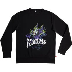 Gifi Pull Disney Villains Maléfique Fearless noir et violet - Taille M