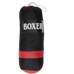 Gifi Punching ball et gants rouge et noir