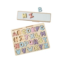 Gifi Eveil<Puzzle alphabet & Cartes en bois certifié FSC® 58 pièces