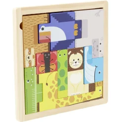 Gifi Jeux De Société Et Éducatifs<Puzzle casse tête animaux en bois