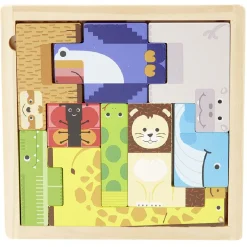 Gifi Jeux De Société Et Éducatifs<Puzzle casse tête animaux en bois