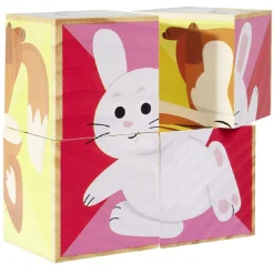 Gifi Jeux De Société Et Éducatifs<Puzzle cube d'éveil animaux en bois certifié FSC®