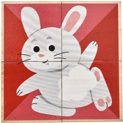 Gifi Jeux De Société Et Éducatifs<Puzzle cube d'éveil en bois animaux