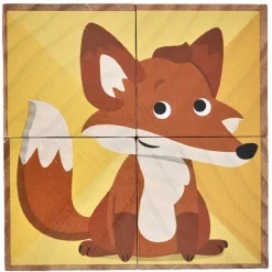 Gifi Jeux De Société Et Éducatifs<Puzzle cube d'éveil en bois animaux