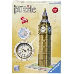 Gifi Jeux De Société Et Éducatifs<Puzzle 3D Big Ben H41cm avec vrai montre 216 pièces
