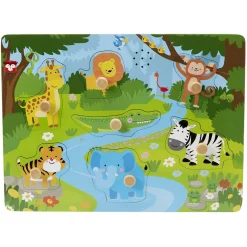 Gifi Jeux De Société Et Éducatifs<Puzzle sonore animal en bois certifié FSC® - 8 pièces