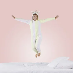 Gifi Pyjama combinaison licorne jaune et blanc Taille XS