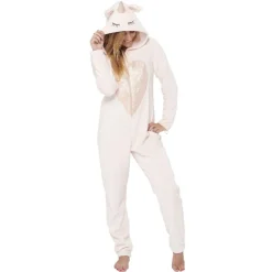 Hot Gifi Pyjama combinaison licorne rose femme Taille XS