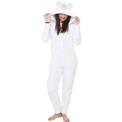 Sale Gifi Pyjama combinaison ours gris blanc femme Taille M