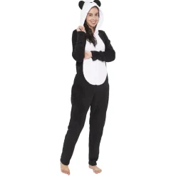 Clearance Gifi Pyjama combinaison panda noir blanc femme Taille S