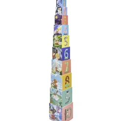 Gifi Jeux De Société Et Éducatifs<Pyramide d'éveil 10 cubes en carton à empiler H.110 cm
