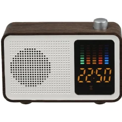 Radio réveil enceinte sans fil bluetooth LED Homday*Gifi Clearance