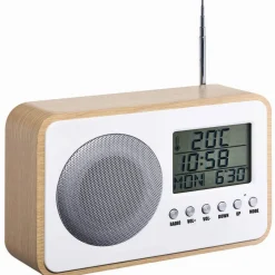 Radio réveil Homday X-Pert mdf effet bois*Gifi Best