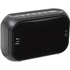 Radio réveil noir basique Homday*Gifi Online