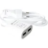 Rallonge 2 USB 1,5 m blanc*Gifi Clearance