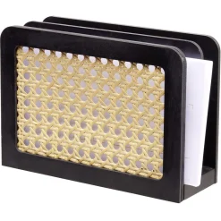 Range courrier cannage rotin naturel noir*Gifi Online