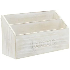 Gifi Range courrier 3 compartiments mdf naturel