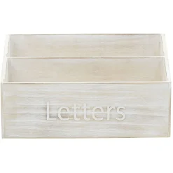 Gifi Range courrier 3 compartiments mdf naturel