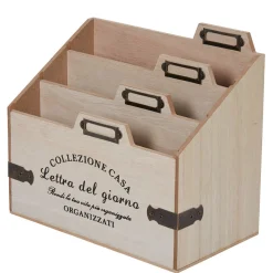 Gifi Range courrier 3 niveaux bois naturel collection Dolce Vita